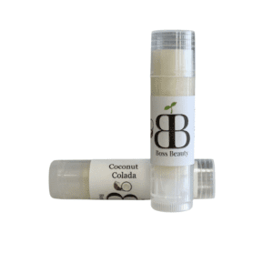 Boss Beauty Coconut Colada lip balm.