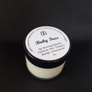 Baby Face cream with natural ingredients.