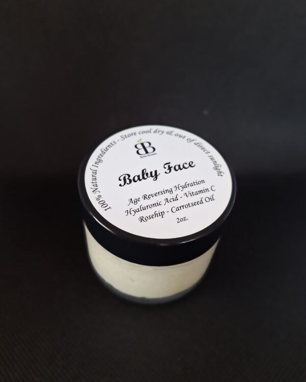 Baby Face cream with natural ingredients.