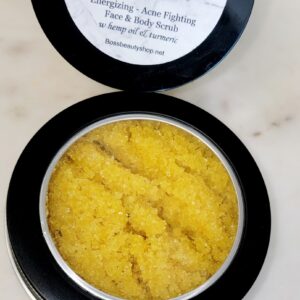 Lemonade face and body scrub.