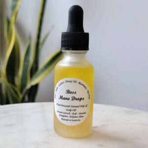 Boss Mane Drops, natural hair oil.