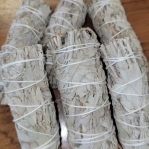 White sage smudge sticks bundled