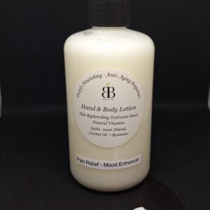 Hand & Body Lotion with pump bottle.