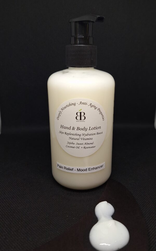 Hand & Body Lotion with pump bottle.