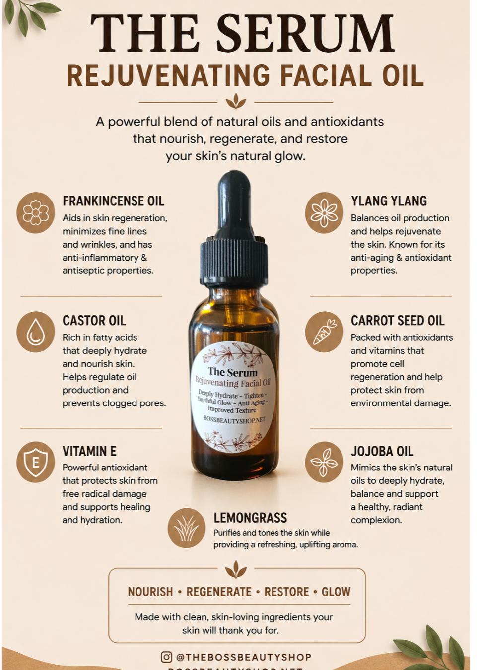 Boss Mane Drops Natural Hair Growth Oil - Mega 8oz - Image 3
