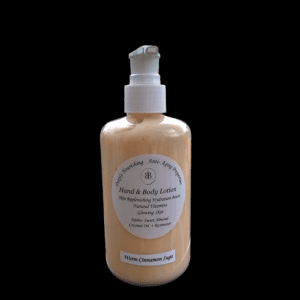 Warm cinnamon sugar hand and body lotion.