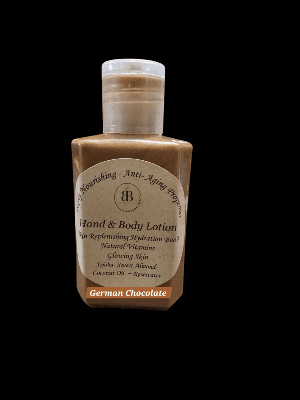 German Chocolate hand and body lotion.