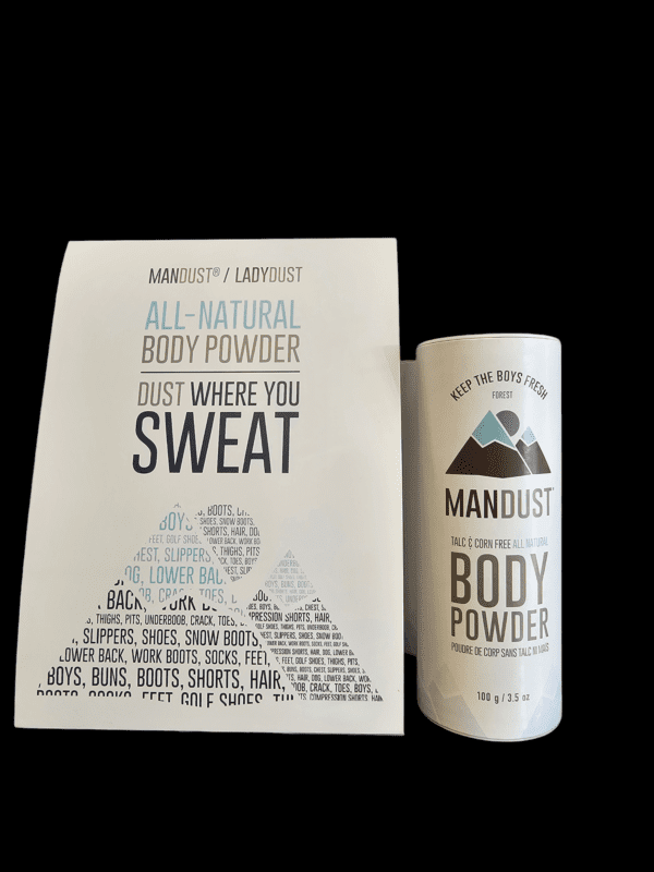 All-natural body powder for sweat.