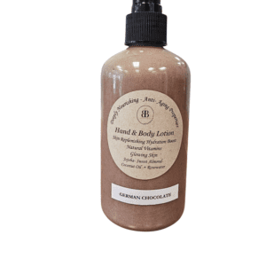 German Chocolate hand and body lotion.