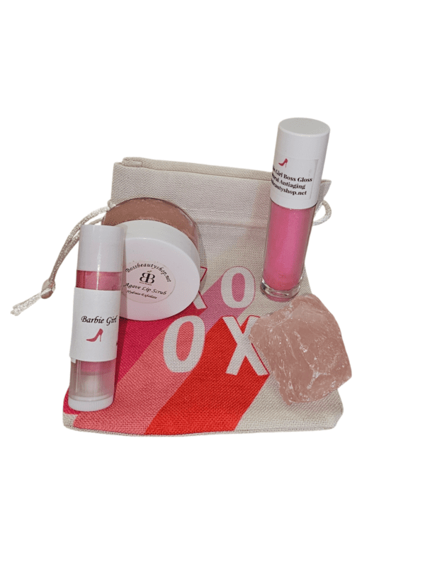 Lip Care Set and Rose Quartz