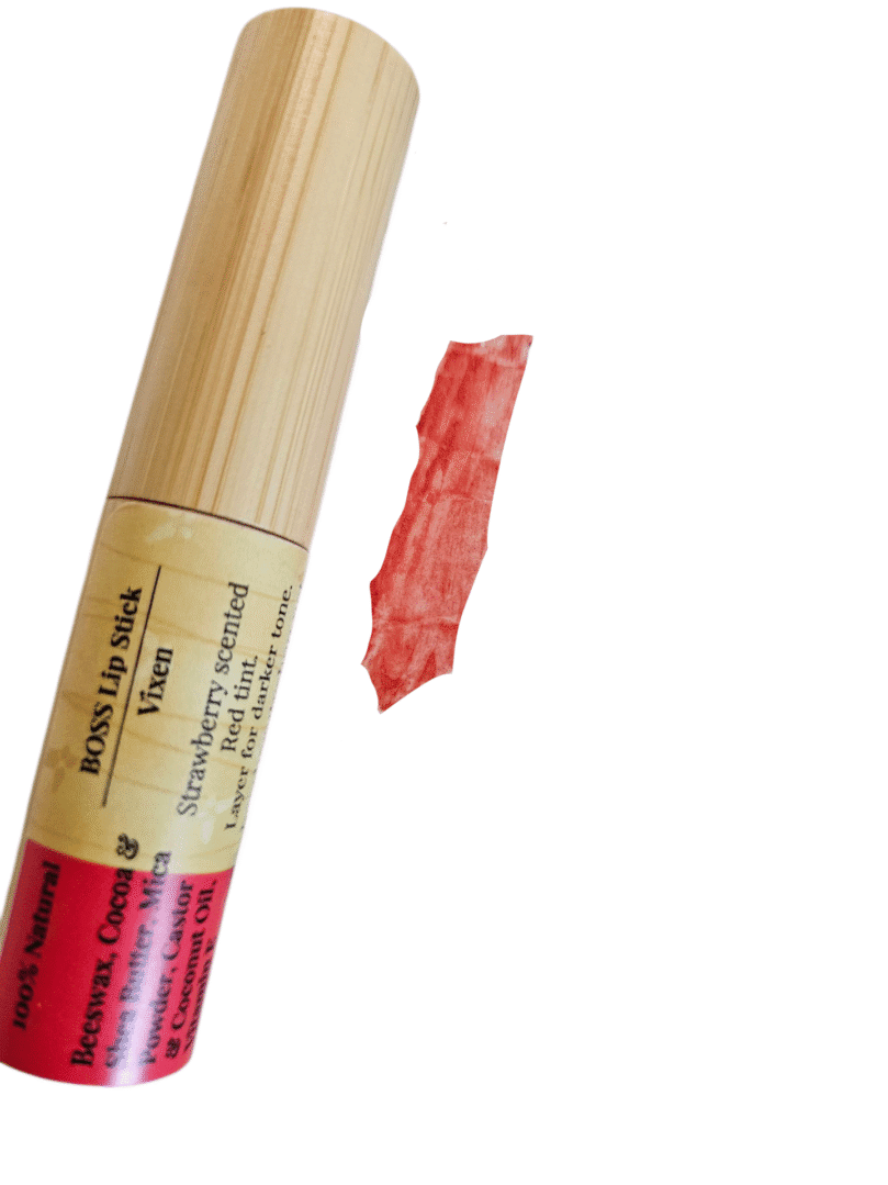 All Natural Lipstick -Vixen Red Tint